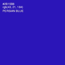 #2B15B8 - Persian Blue Color Image